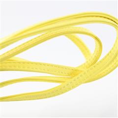 TELFAR Small Yellow Shopping Bag Double Strap Embossed Logo Bag